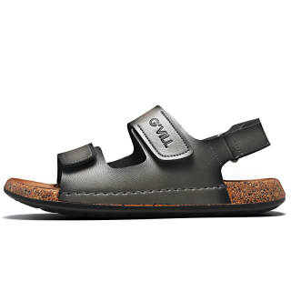 G'VILL Beach Sandals Men's Dark Gray/Khaki