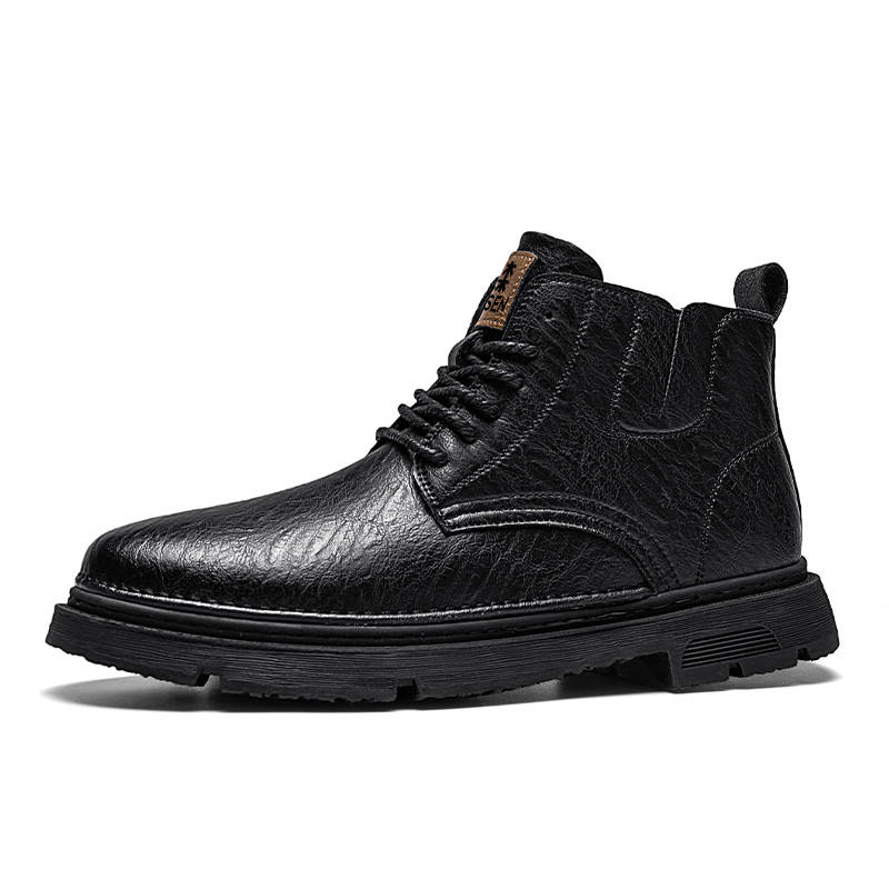 Mulinsen Mulinsen Microfiber Leather Short Combat Boots Men's