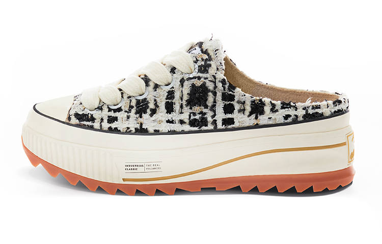 Excelsior Cookie Shoes HYBRIDTWEED Platform Tweed Semi Heel Chanel Inspired