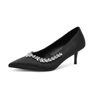 Yeezyy Reezy Silk High Heels Women's Black