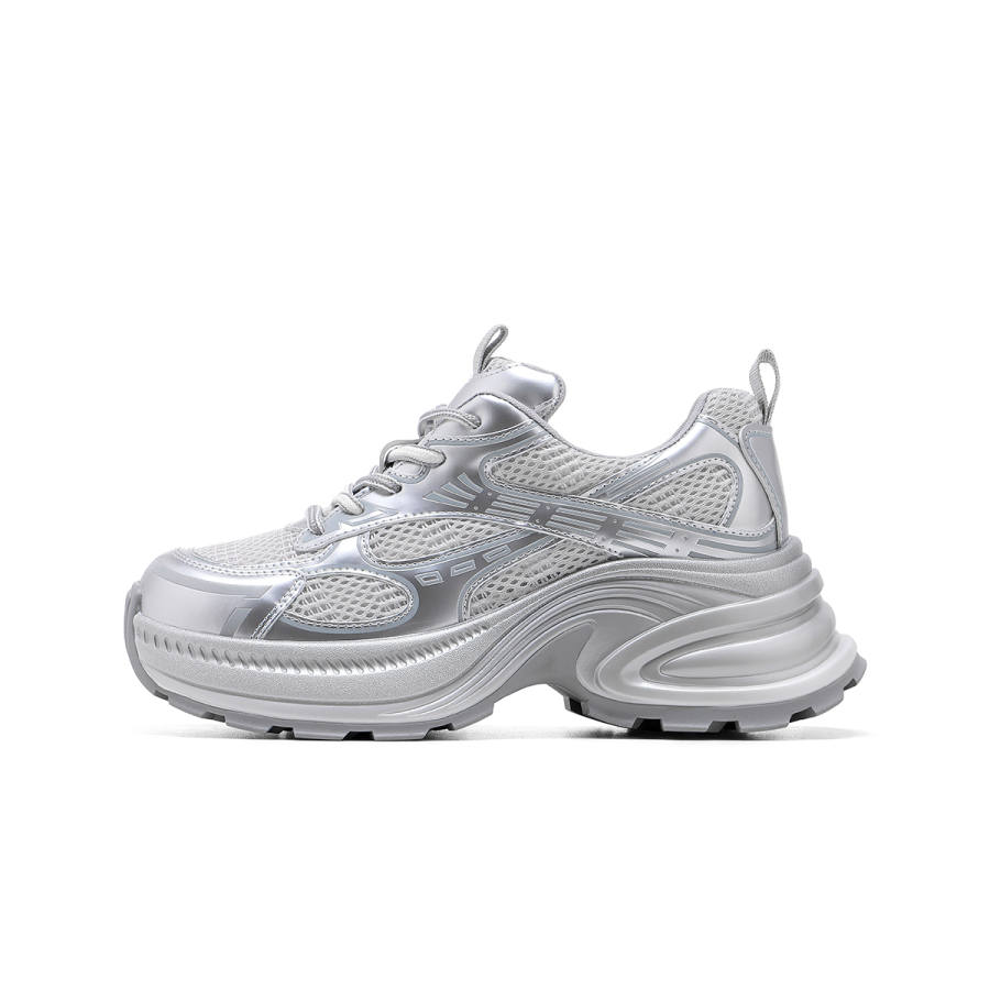 C°BANNER Synthetic Leather Support Low top Chunky Sneakers Women's