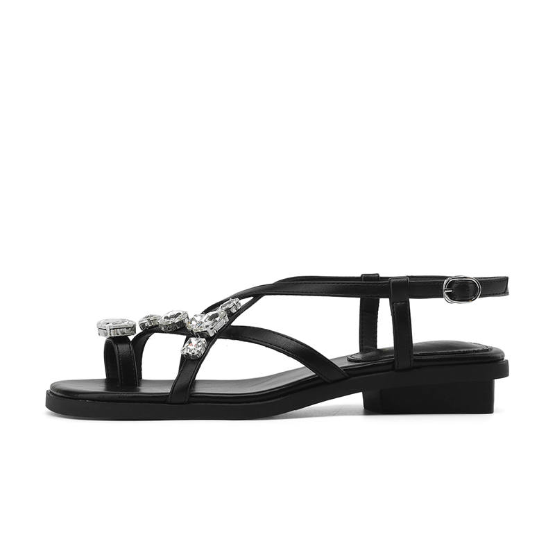 DAPHNE DAPHNE Synthetic Leather One Strap Sandals Women's