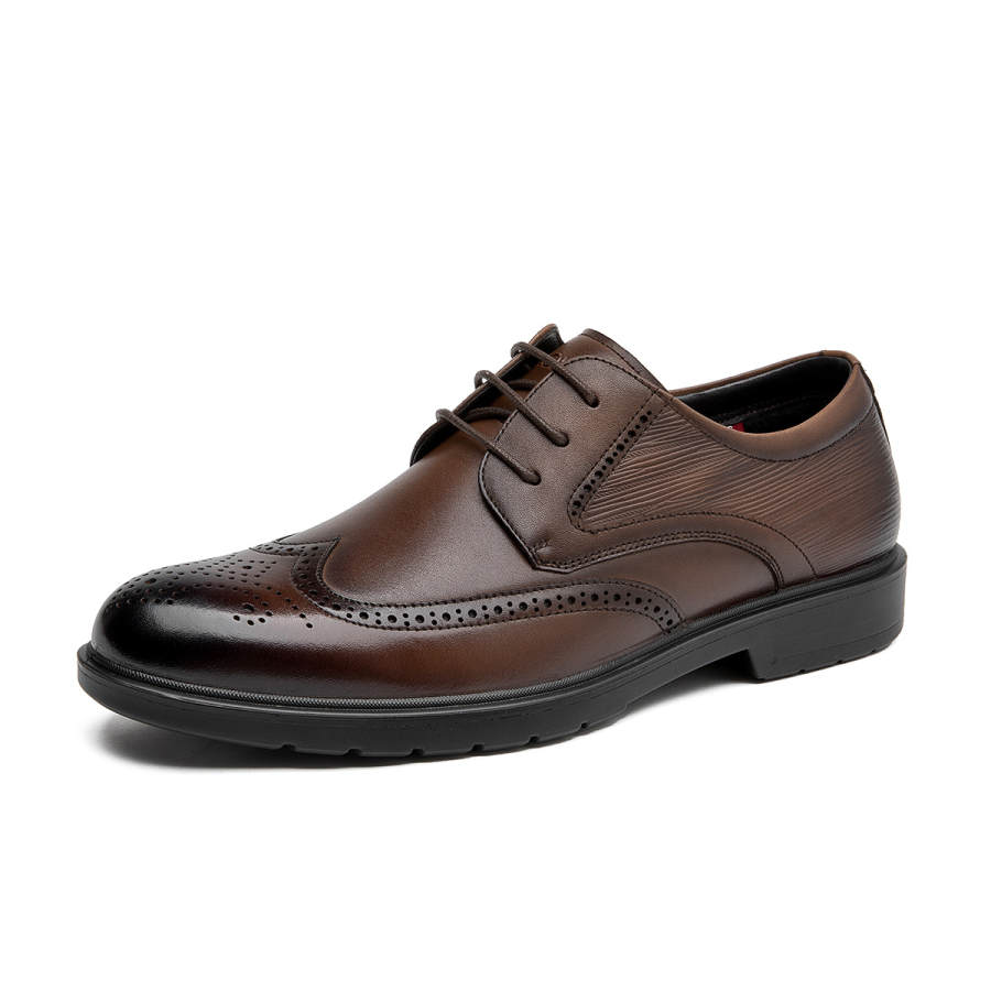 AOKANG Dress Shoes Men's Low Top Black