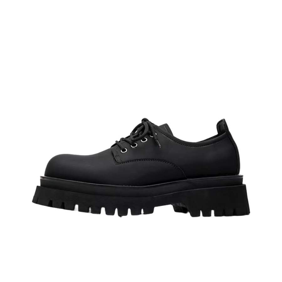 KACHILANG Microfiber Leather Casual Shoes Men's Black