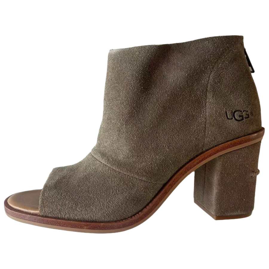 UGG UGG Ginger Suede Ankle Boots Women's Gray Green