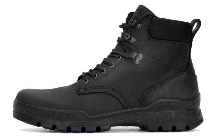 Ecco Ecco Leather Short Ankle Boots Men's Black