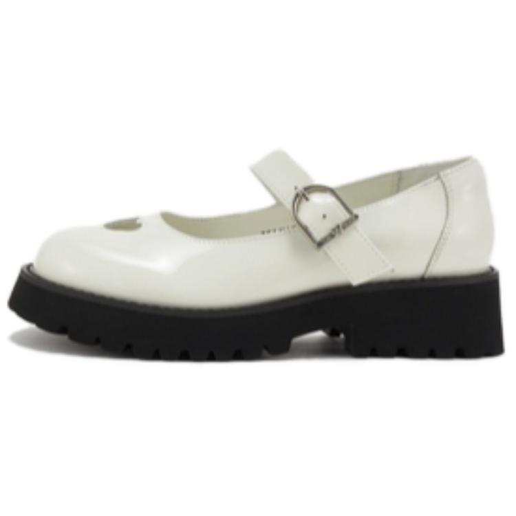 Teenie Weenie Leather Chunky Heel Mary Jane Shoes 4.5cm Women's
