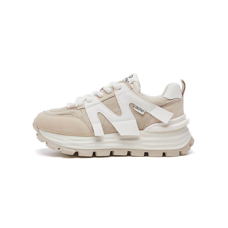 GONGNIUMEILI Pu Low top Chunky Sneakers Women's