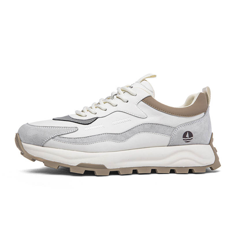 NAVIGARE Height Increasing Low top Casual Shoes Men's Ecru