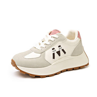 Nrillo Pu Cushioning Slip Resistant Abrasion Resistant Coverage Balance Height Increasing Rebound Low top Casual Shoes