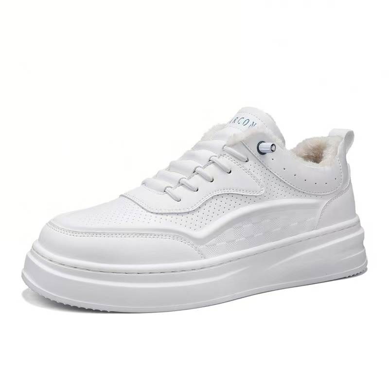 YEARCON Winter Vintage Height Increasing 4CM Thickened And Fleece Lined Thermal Cushioning Thermal Cushioning Mid top