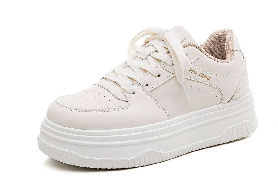 PAUL FRANK Coverage Height Increasing Abrasion Resistant Lightweight Breathable Slip Resistant Low top Skateboard Shoes