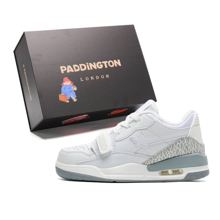 Paddington Bears Synthetic Leather Abrasion Resistant Low top Skateboard Shoes Unisex