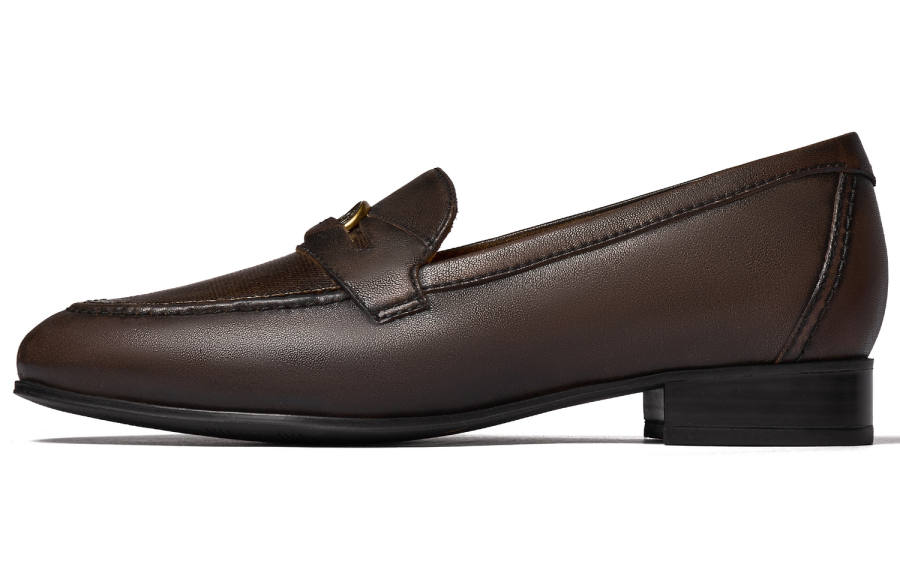 Clarks Sheepskin Loafers Women's Brown