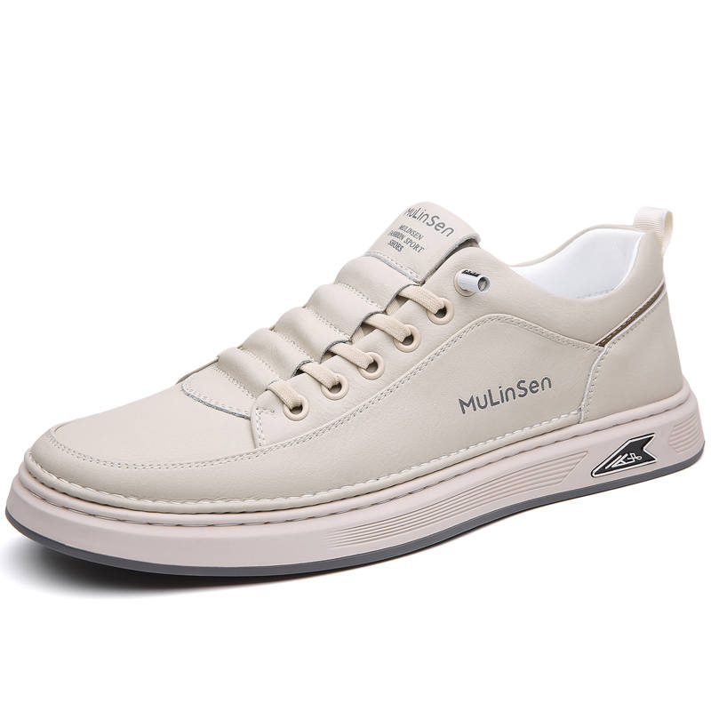 Mulinsen Cow Split Leather Casual Low top Skateboard Shoes Men's