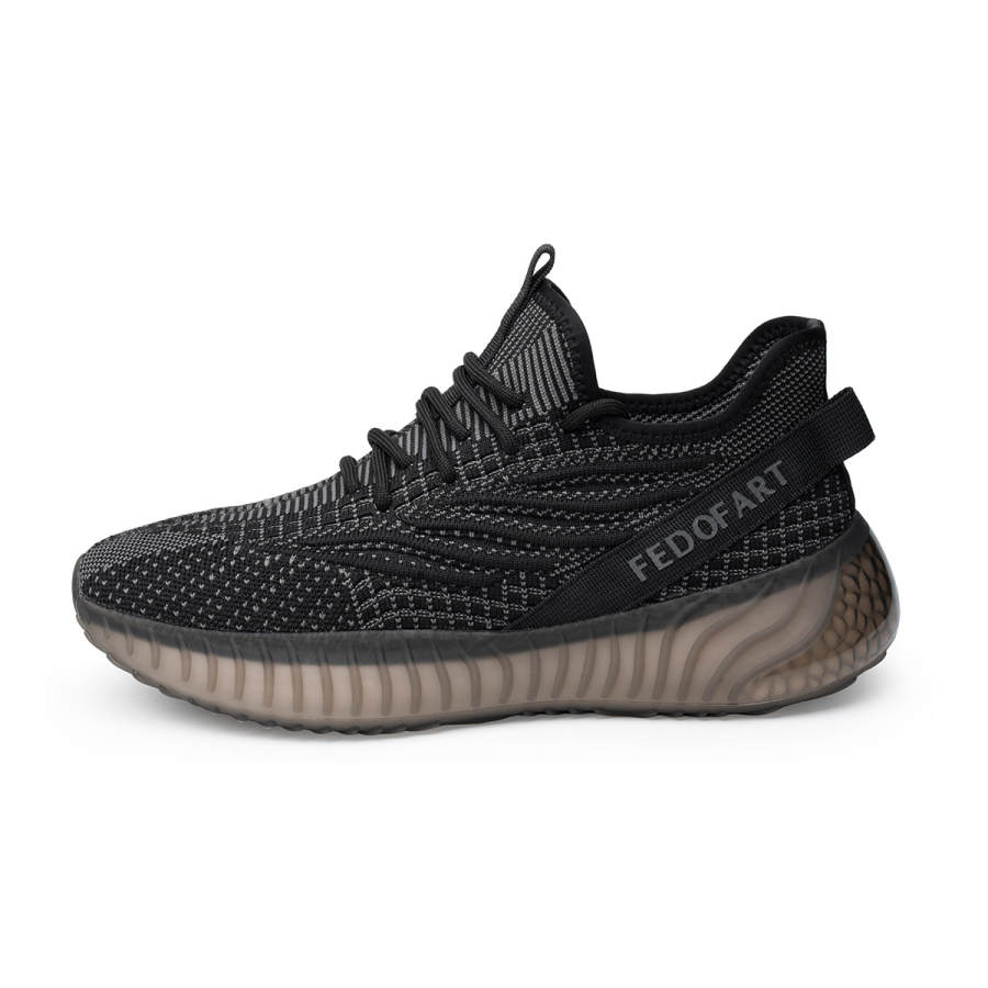 FED Abrasion Resistant, Breathable, Lightweight, Moisture Wicking Low top Casual Shoes Men's Black