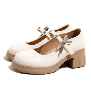 Ouumeis Microfiber Mary Jane Shoes Women's