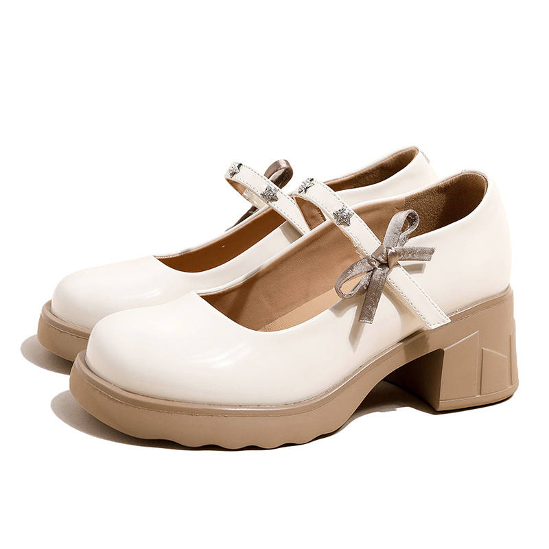 Ouumeis Microfiber Mary Jane Shoes Women's