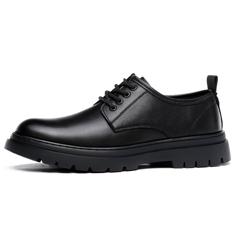 CAOZE Cow Leather Casual Shoes Men's Black