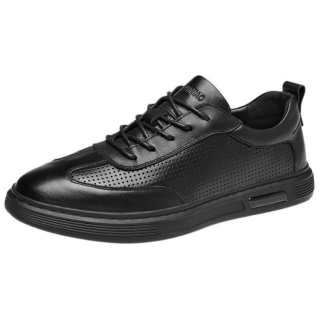 Rich Birds Cow Leather Breathable And Lightweight Low top Casual Shoes Men's Black