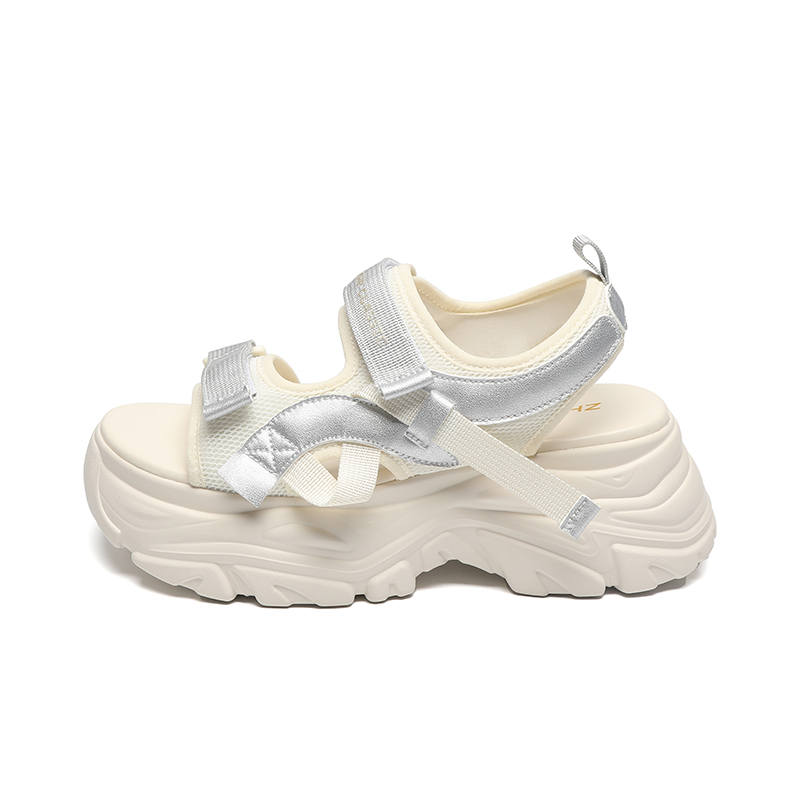 ZHR Beach Sandals Women's Beige, Gray Pink