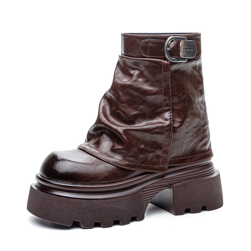XIEGUIHUAYU Microfiber Leather Ankle Boots 11cm Women's