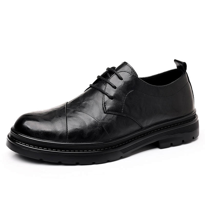 CITONGXIANSHENG Microfiber Leather Casual Shoes Men's Black