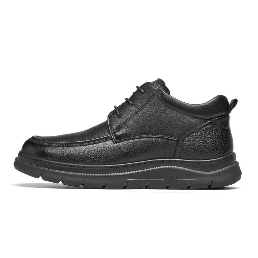 C°BANNER Sheepskin Soft Fleece Lined Thermal Comfortable Men's Casual Shoes Men's Black