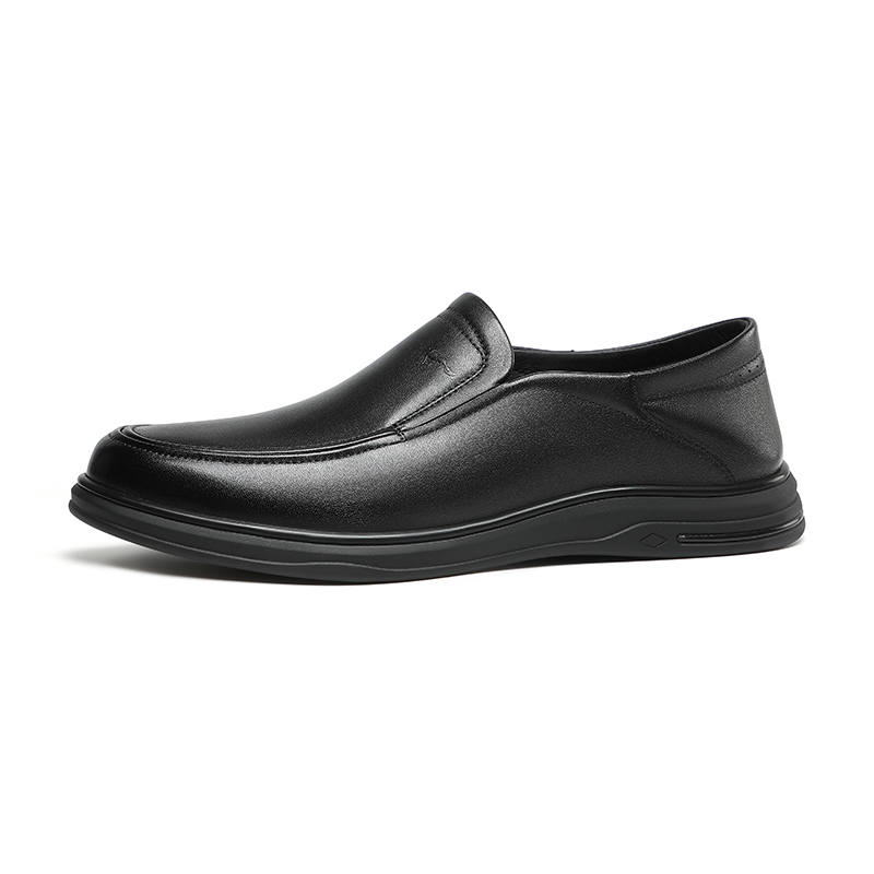 SEPTWOLVES Top Grain Cow Leather Casual Shoes Men's Black HD