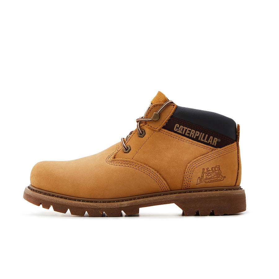 CAT Breathable Thermal Abrasion Resistant Cushioning Slip Resistant Comfortable Ankle Length Outdoor Boots Men's Yellow