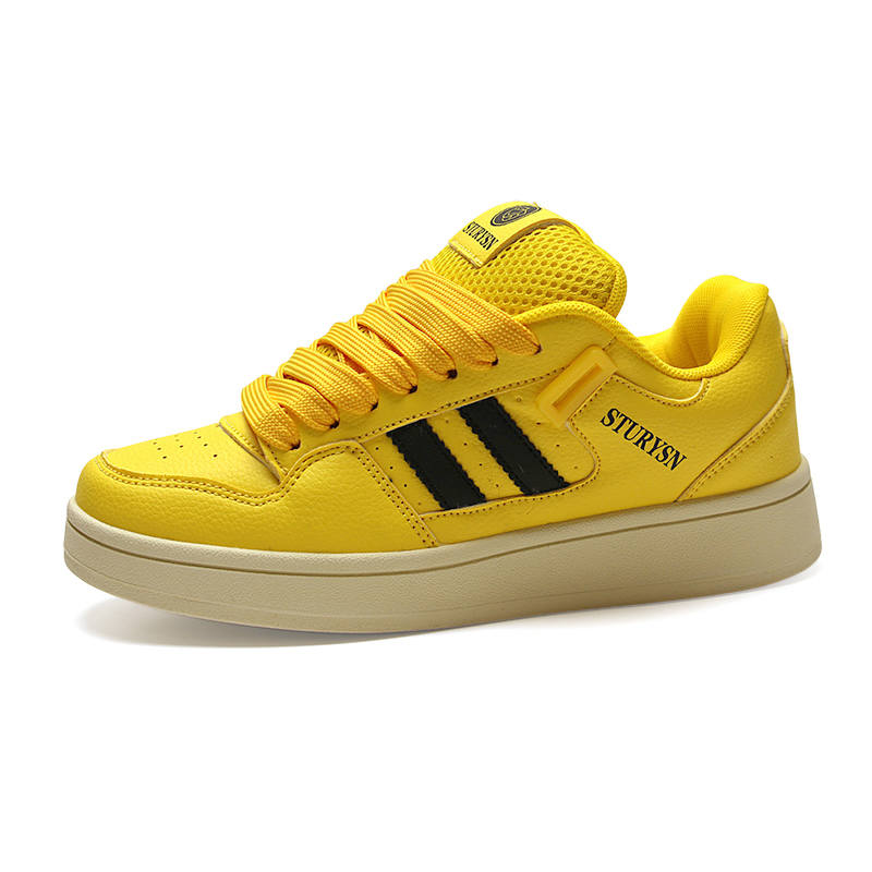 STUR YSN Low top Skateboard Shoes Unisex Yellow Black