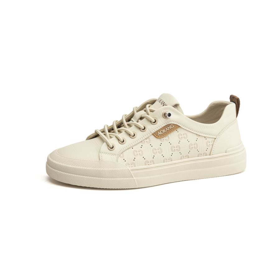 AOKANG Low top Skateboard Shoes Men's Apricot