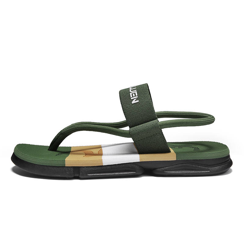 GONGNIULEITING Woven Odor Resistant Odor Resistant Flip Flops Men's