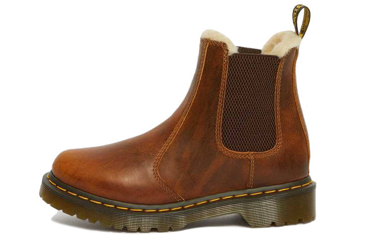 Dr.Martens Dr. Martens 2976 Faux Fur Lined Chelsea Boots 'Butterscotch' Women's