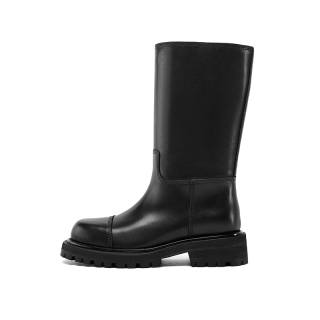 CHERYKALLY Top Grain Cow Leather Ankle Boots 4.5cm Women's
