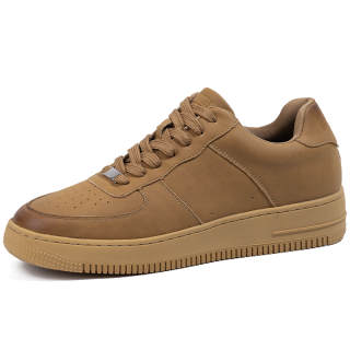 SULEGAO Cow Split Leather Slip Resistant Abrasion Resistant Slip Resistant Abrasion Resistant Low top Skateboard Shoes