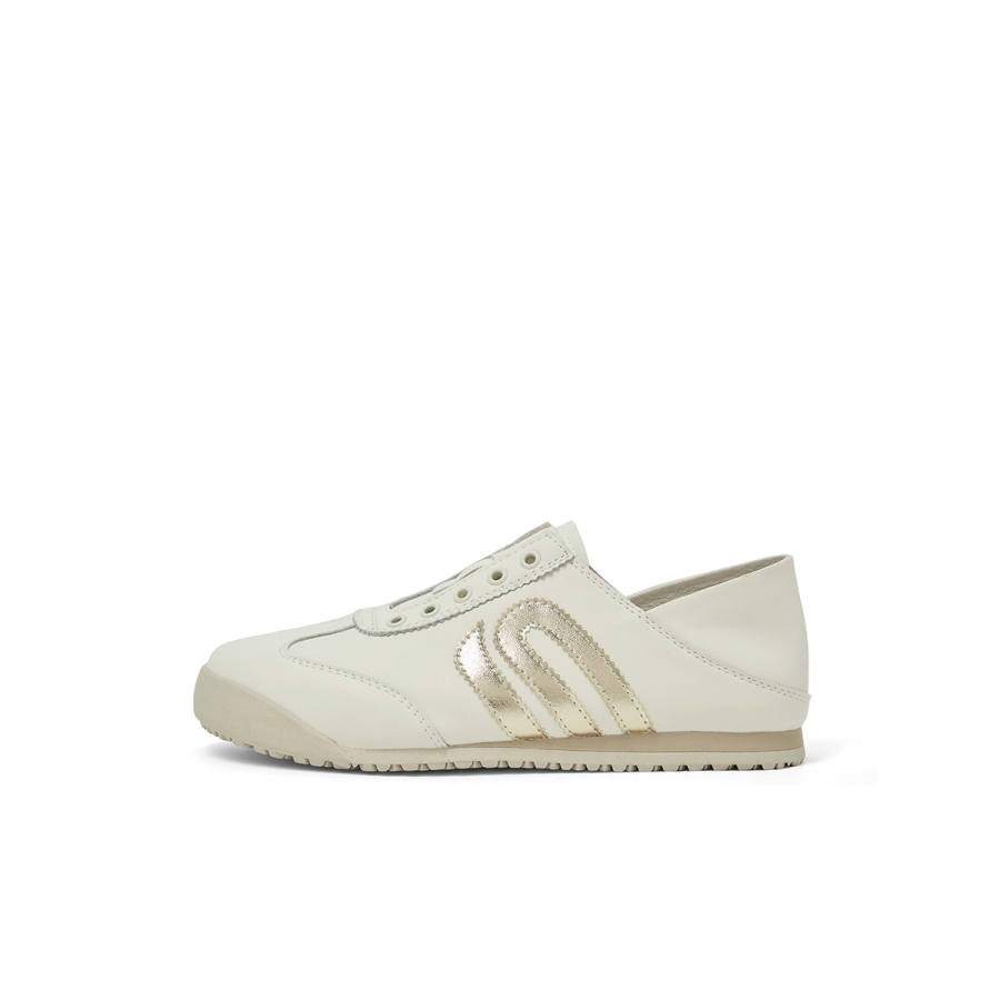 COMELY Casual Shoes Women's Low Top Ecru/Silver/Gold