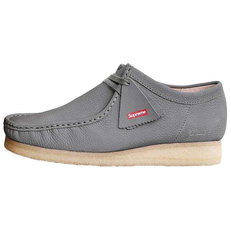 Clarks Supreme x Clarks Originals WALLABEE Low top Casual Shoes Unisex Gray