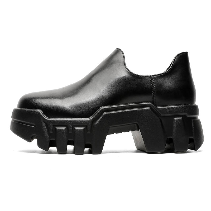 LUOMAIKE Microfiber Leather Casual Shoes Men's Black