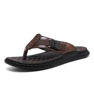 CAOZE Rubber Sole Stitching Slip Resistant Slip Resistant Flip Flops Men's
