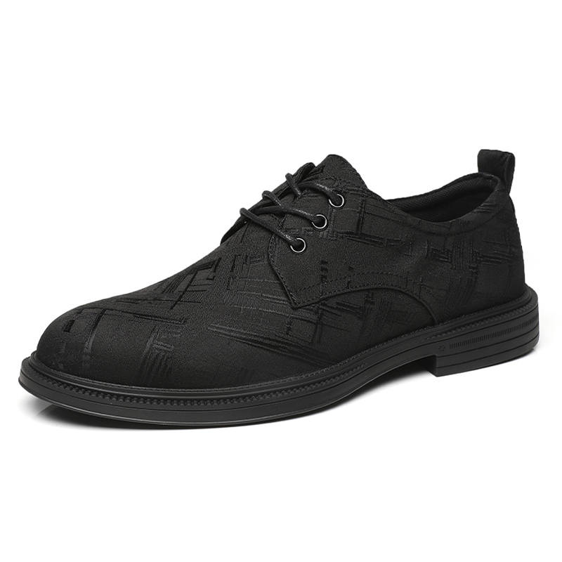 SENJIALUO Denim Casual Shoes Men's Black