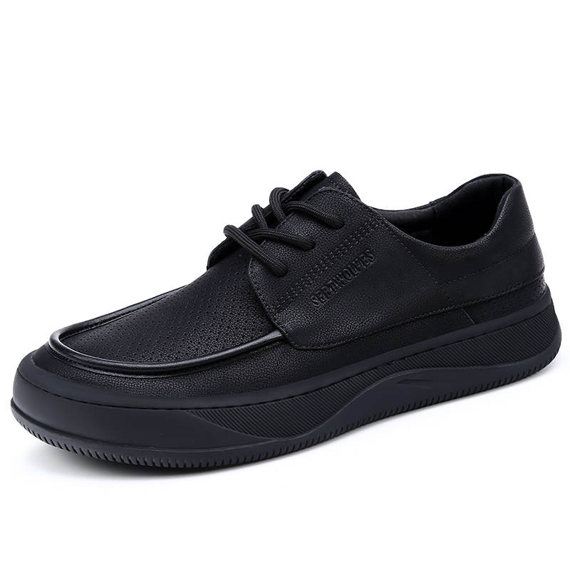 KACHILANG Men's Casual Shoes Men's Low Top Black