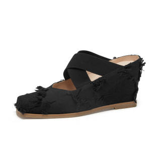 SUYANJIAO Embroidery Closed Toe Slippers Women's