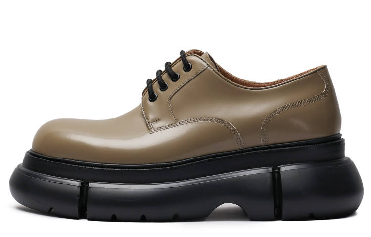 Viplander Cow Leather Casual Shoes Men's Khaki
