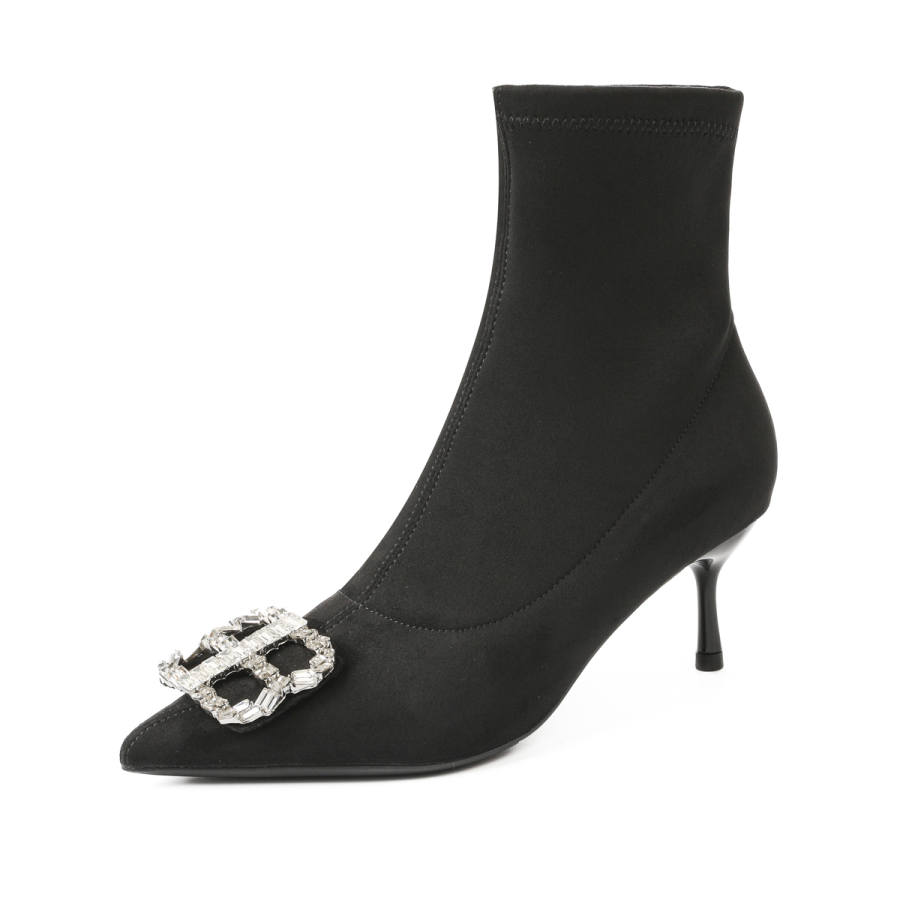 YAFEI XUANYU Ankle Boots 6CM Women's Black