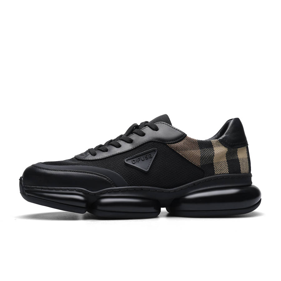 D:FUSE SCANDINAVIA D FUSE SCANDINAVIA Cow Leather Low top Casual Shoes Men's Black