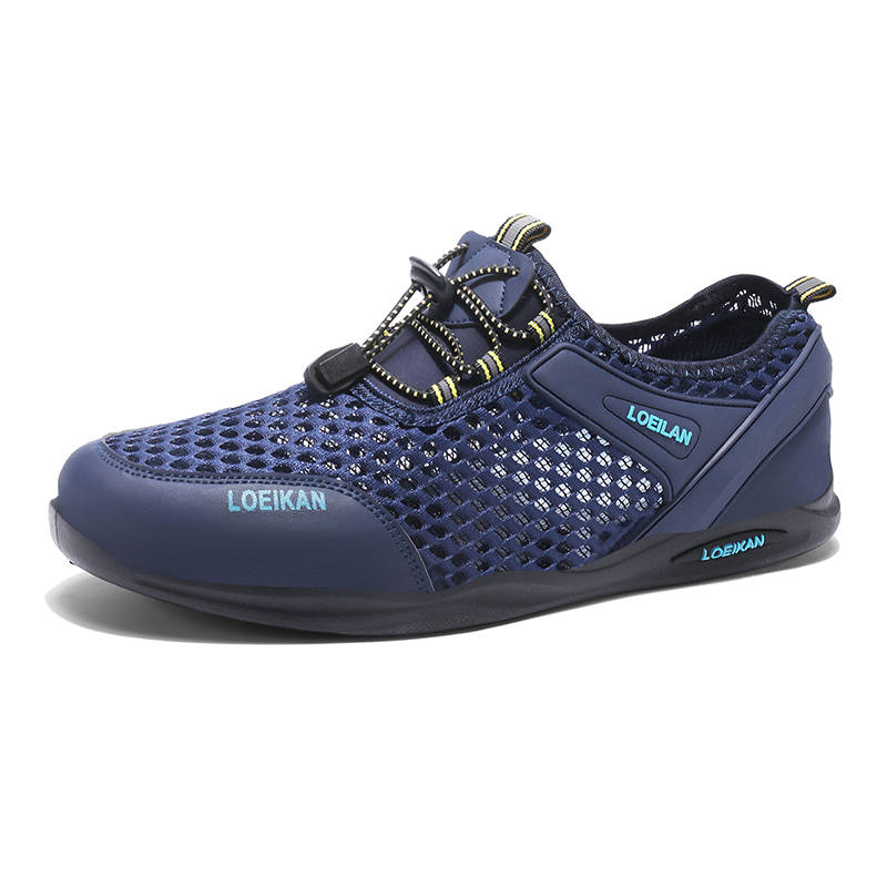 SHOUBA Casual Shoes Men's Low Top Blue/Black