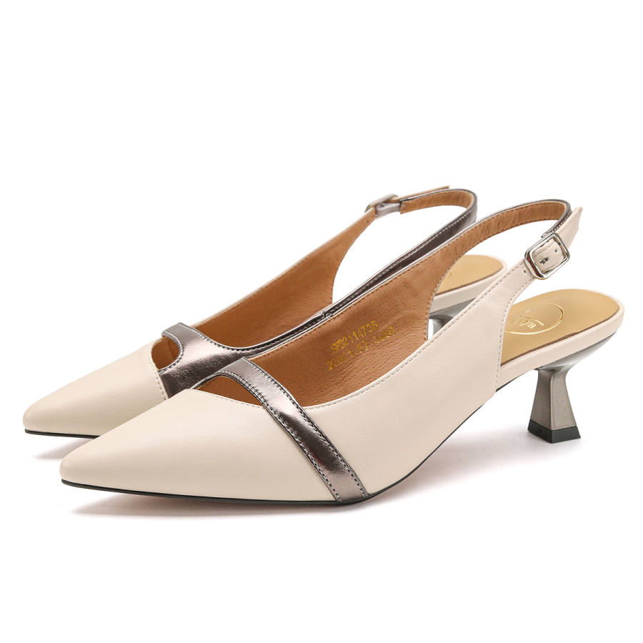 Safiya Sheepskin Chunky Heel High Heels Women's
