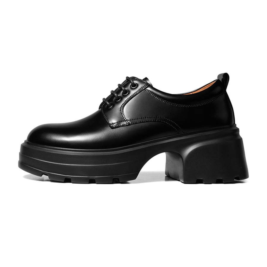 THOM WILLS Cow Leather Casual Shoes Women's Black