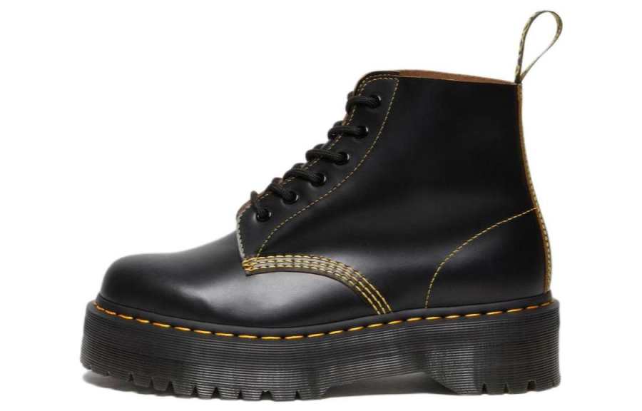 Dr.Martens Dr.Martens 101 Leather Short Combat Boots Unisex Black